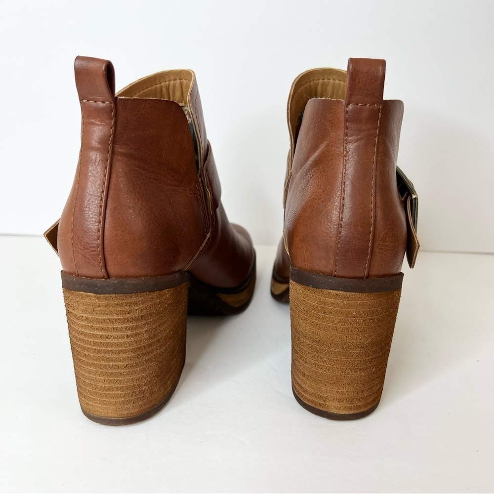 Korks By Kork-Ease Anubd Leather Heeled Lug Sole Boot Size 6 - Picture 6 of 10